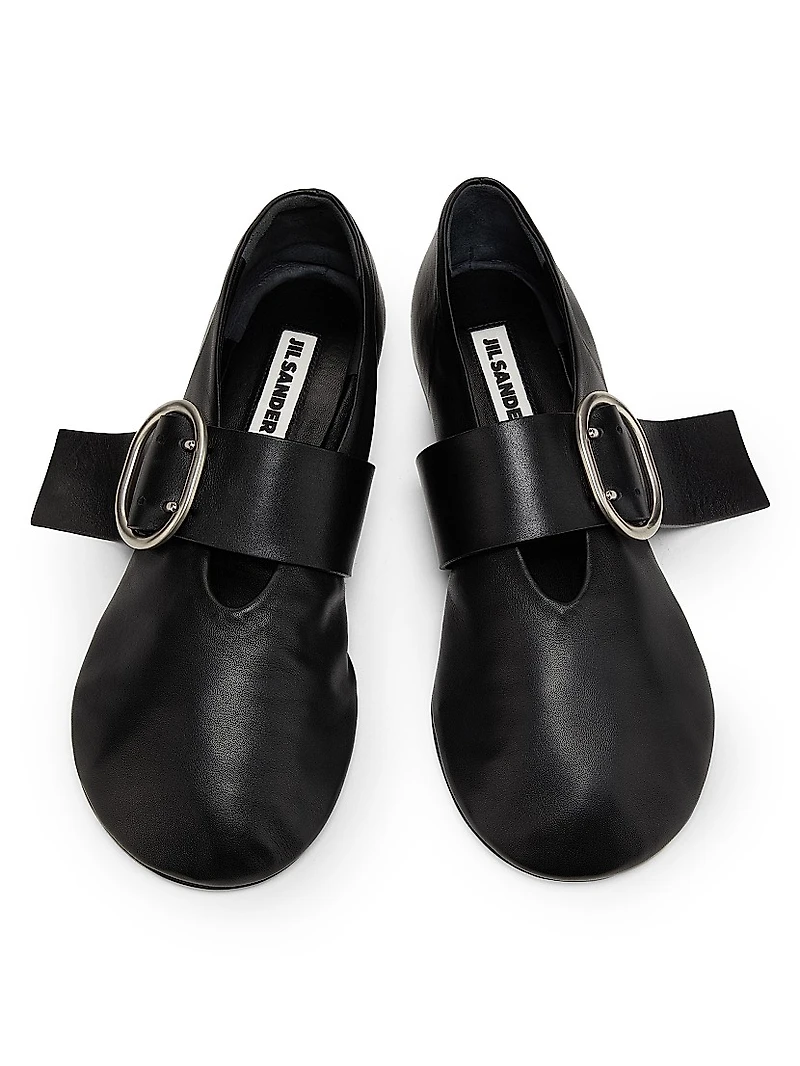 Leather Ballerina Flats
