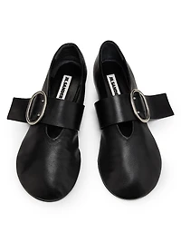 Leather Ballerina Flats