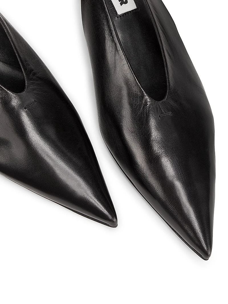 Cruise 35MM Leather Kitten-Heel Pumps
