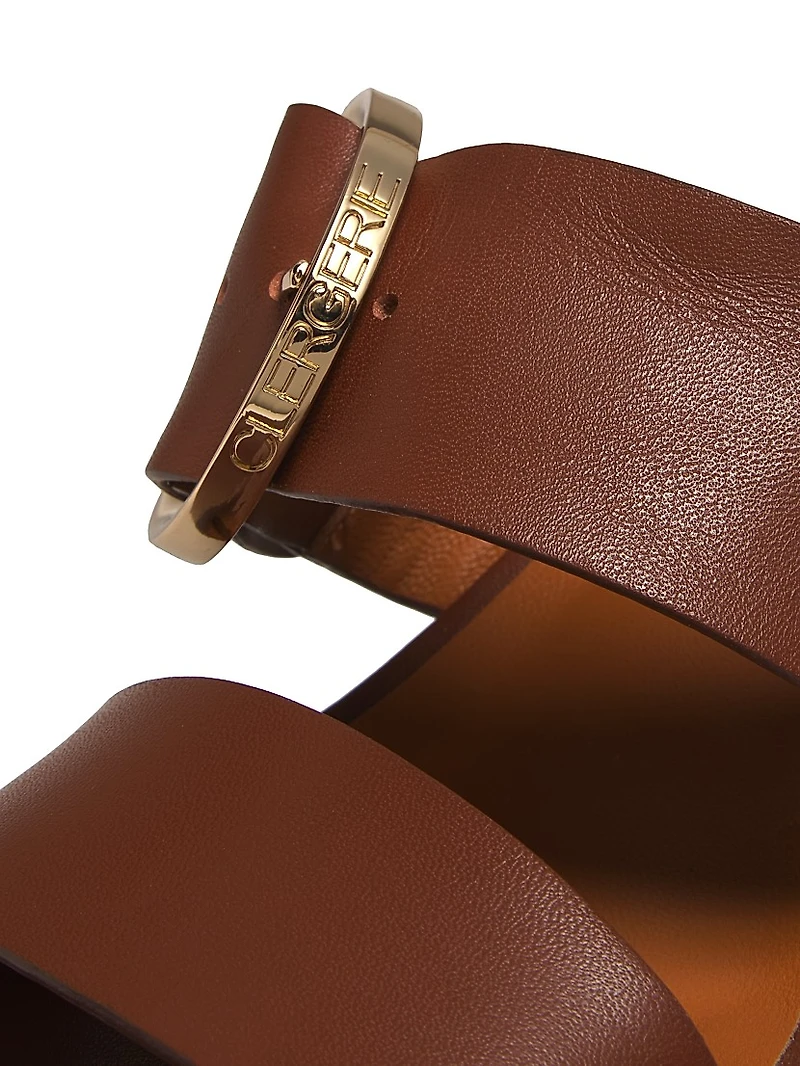 Chance 85MM Leather Platform Sandals