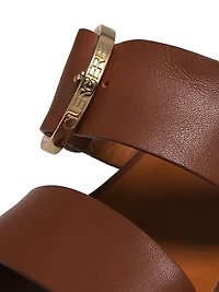 Chance 85MM Leather Platform Sandals