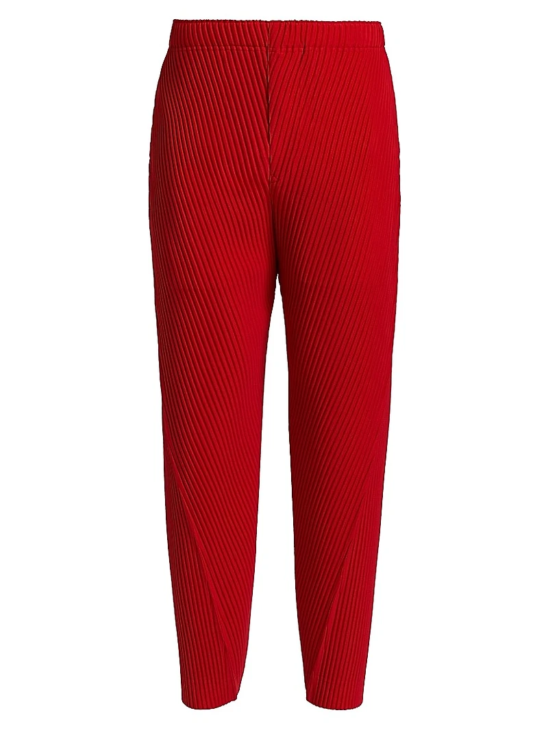 Pleated Ankle-Length Pants