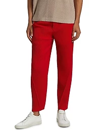 Pleated Ankle-Length Pants