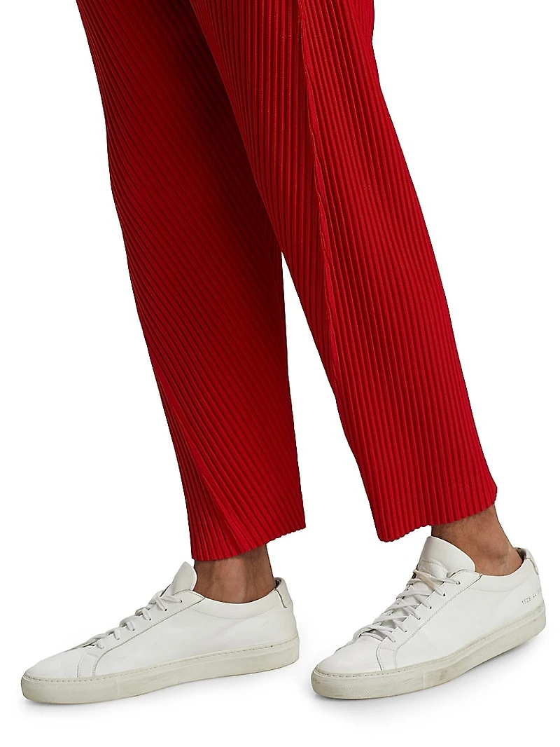 Pleated Ankle-Length Pants
