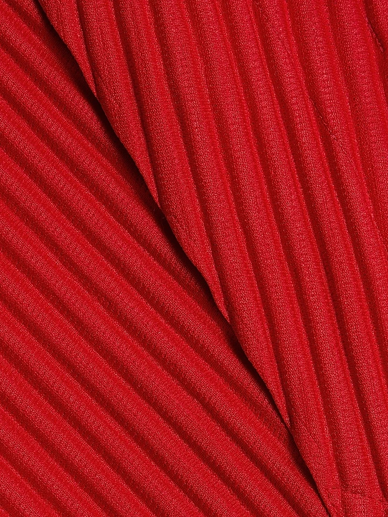 Pleated Ankle-Length Pants