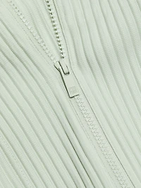 Monthly Colors March Pleated Zip-Up Vest