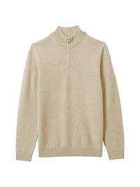 Chester Wool Quarter-Zip Sweater