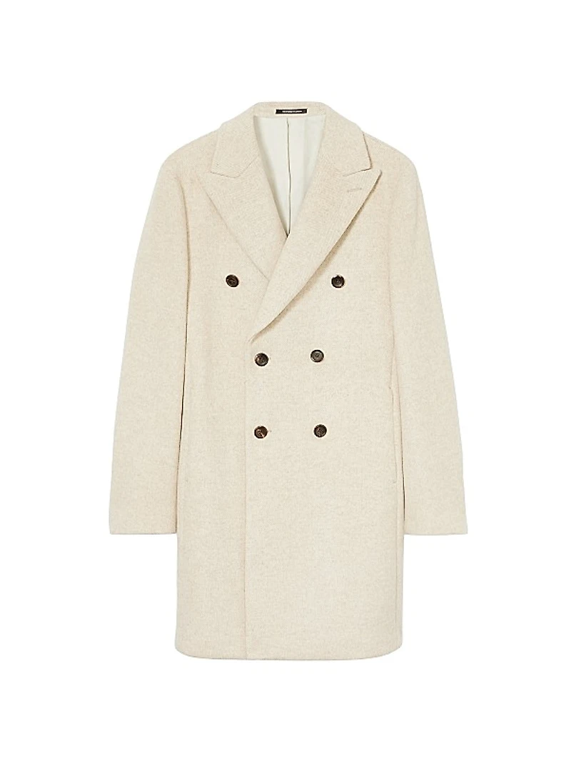 Timpano Wool-Blend Double-Breasted Coat