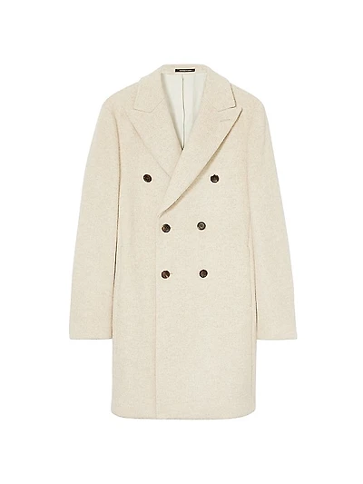 Timpano Wool-Blend Double-Breasted Coat