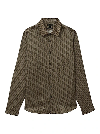 Lafraneire Monogram Long-Sleeve Shirt