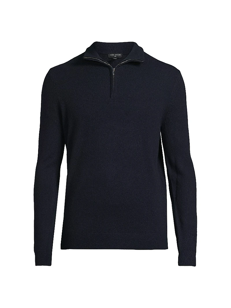 Royal Cashmere Quarter-Zip Sweater