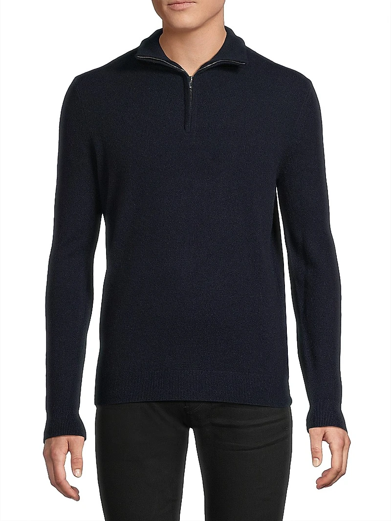 Royal Cashmere Quarter-Zip Sweater