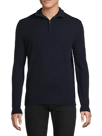 Royal Cashmere Quarter-Zip Sweater
