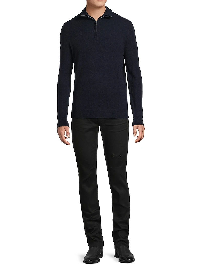 Royal Cashmere Quarter-Zip Sweater