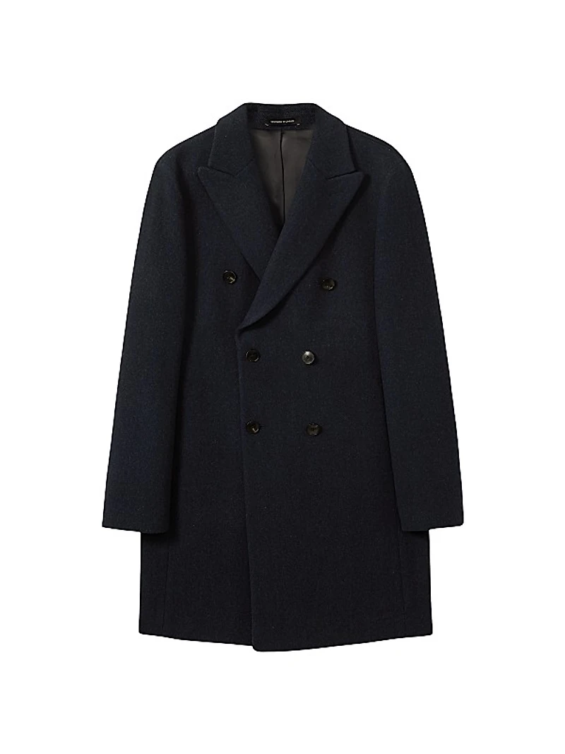Cliff Wool-Blend Peacoat