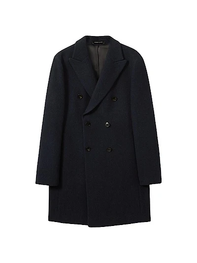 Cliff Wool-Blend Peacoat
