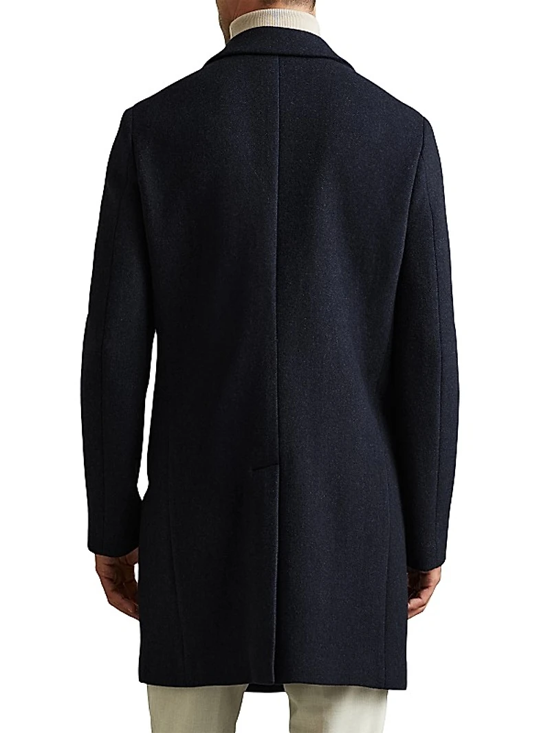 Cliff Wool-Blend Peacoat