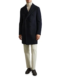 Cliff Wool-Blend Peacoat