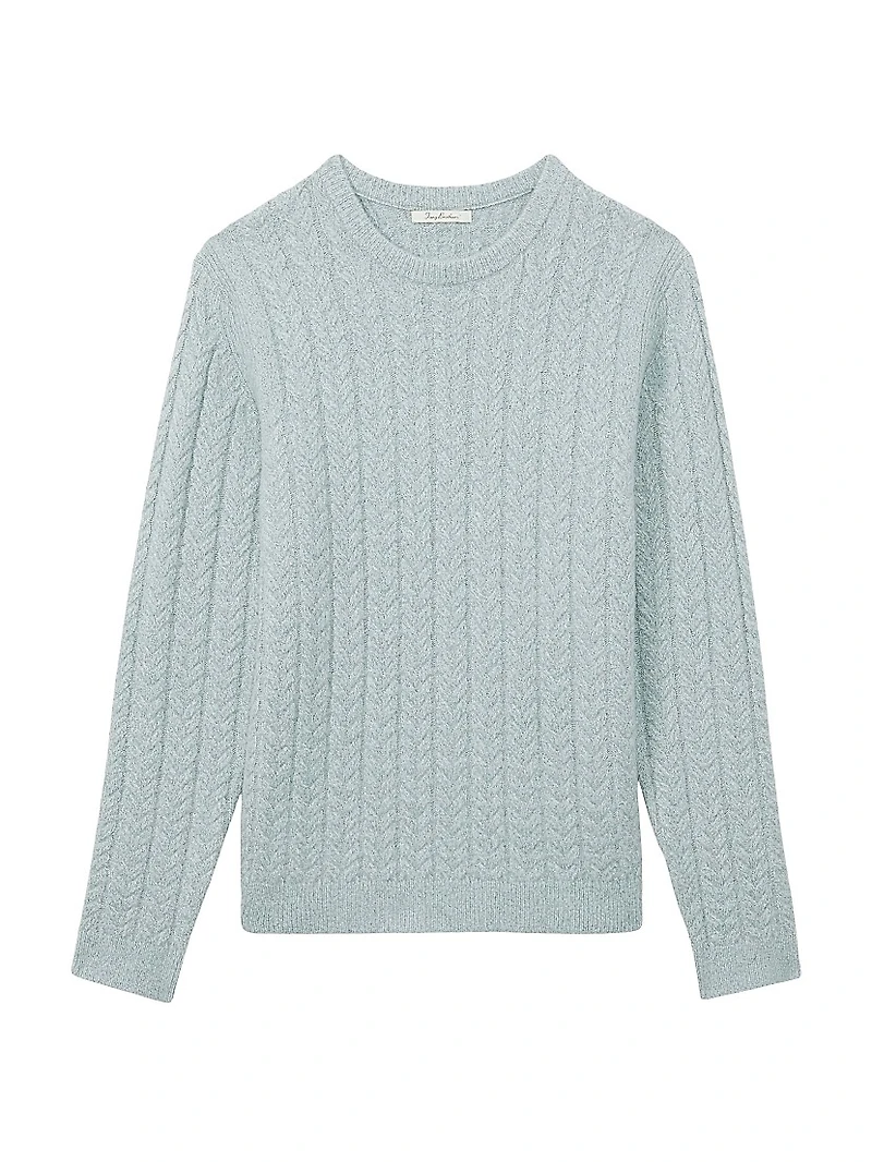 Minsk Cable-Knit Crewneck Sweater