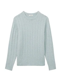 Minsk Cable-Knit Crewneck Sweater