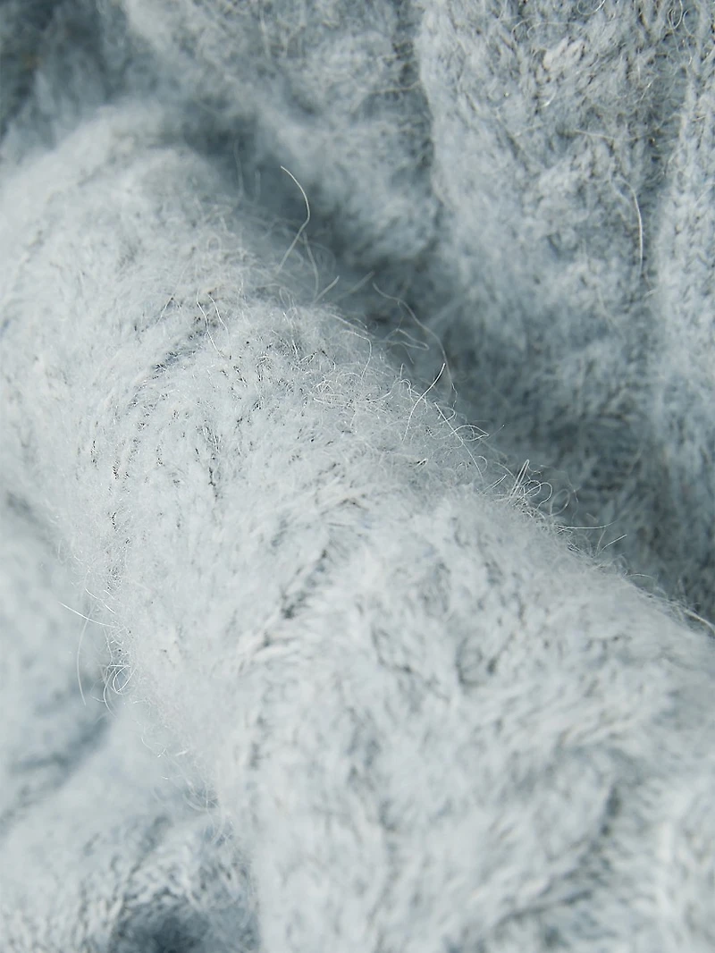 Minsk Cable-Knit Crewneck Sweater