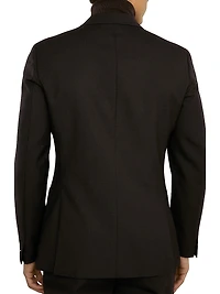 Shadow Wool Double-Breasted Blazer