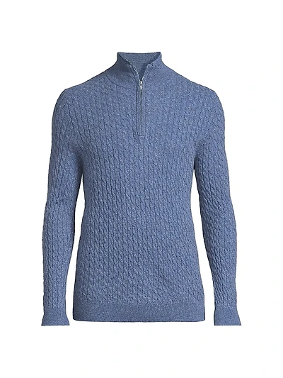 Richmond Cashmere Zip Sweater
