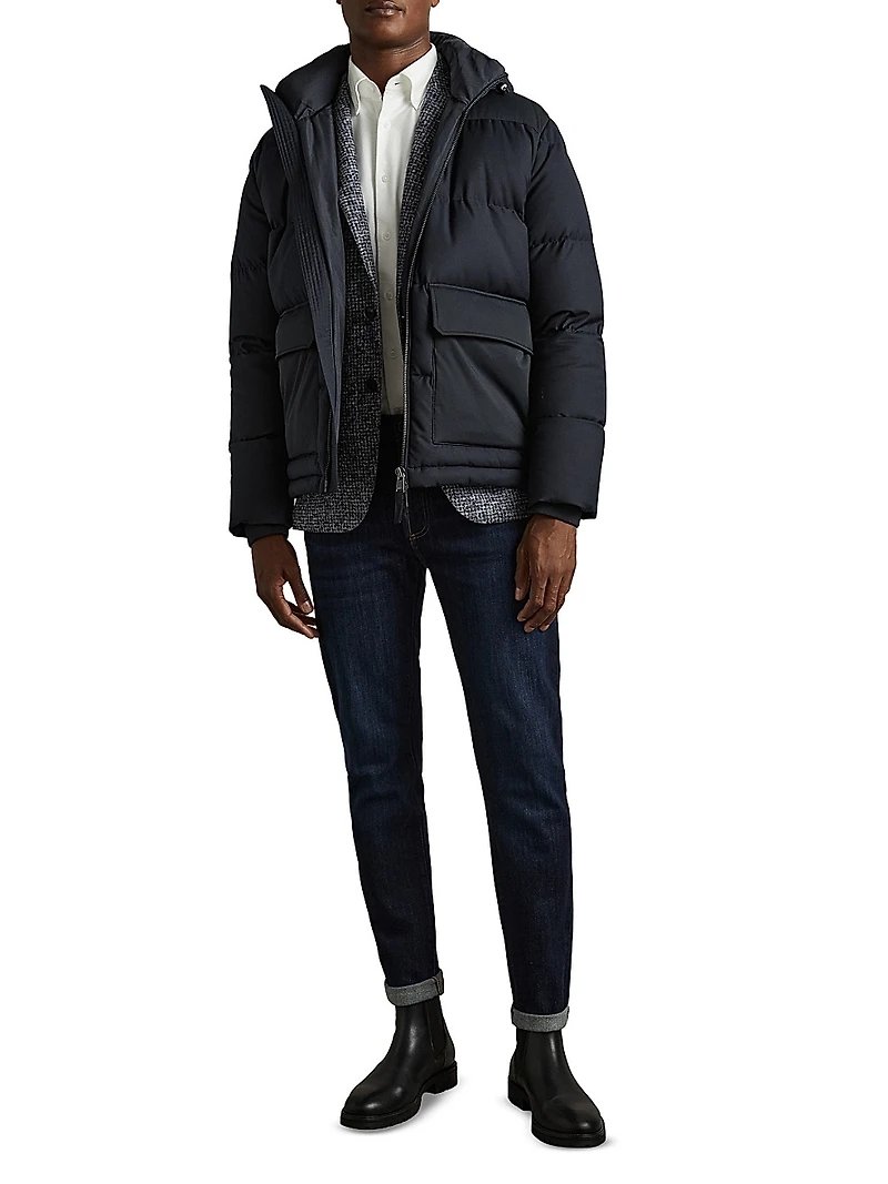 Carston Padded Hooded Zip-Up Jacket