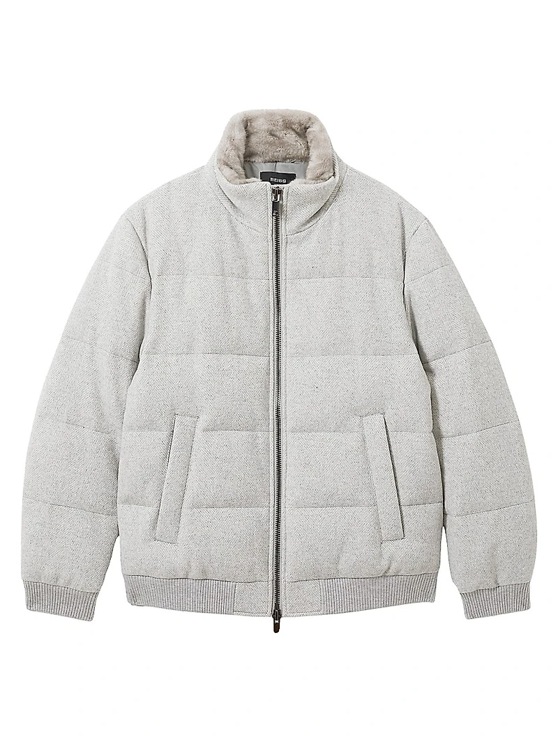 Farid Wool-Blend Puffer Coat