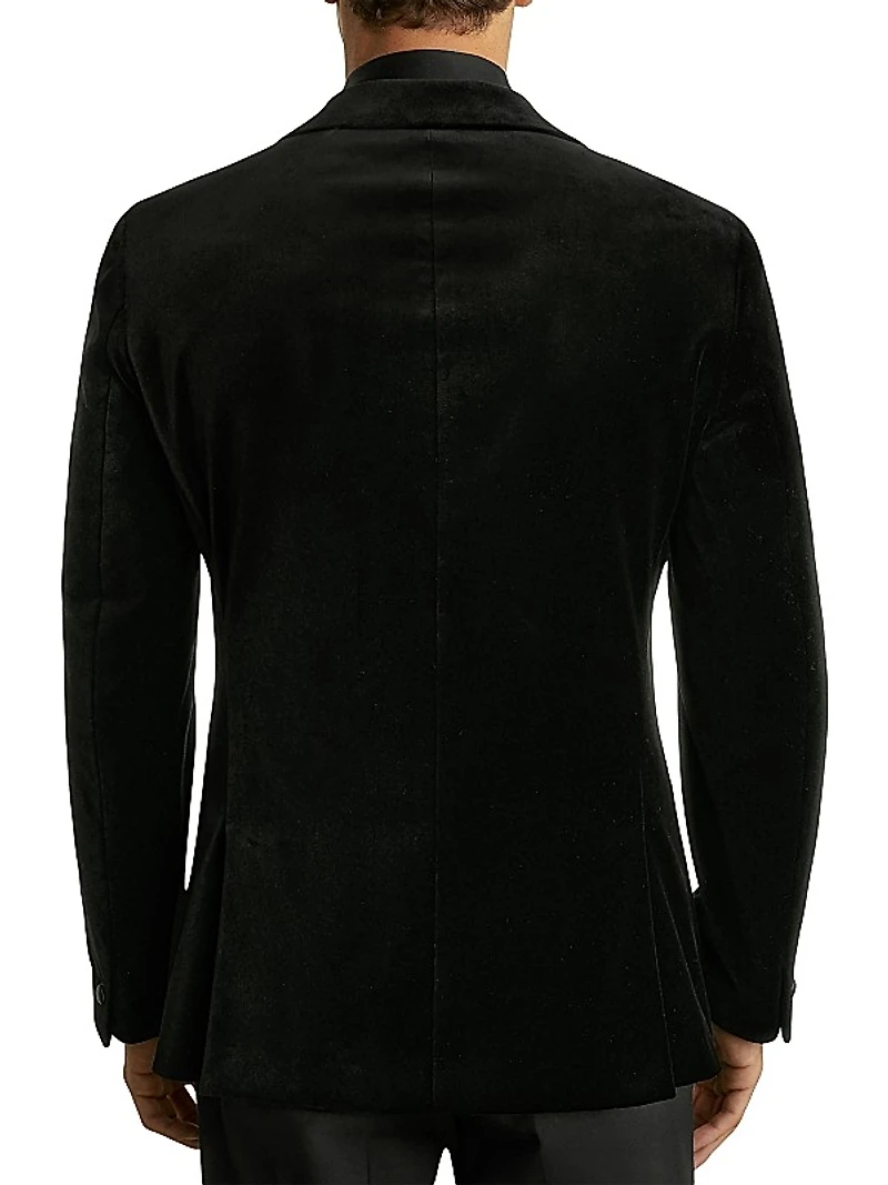 Diamond Velvet Single-Breasted Dinner Jacket