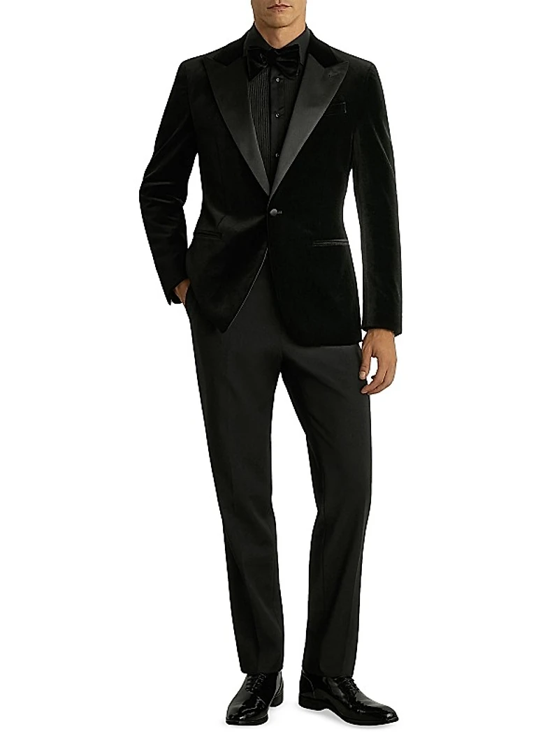 Diamond Velvet Single-Breasted Dinner Jacket