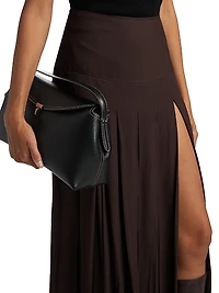 Nancy Pleated Midi-Skirt