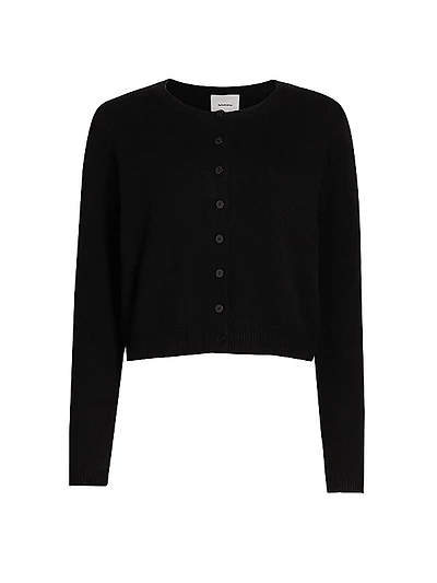 Clara Cashmere & Wool Crewneck Cardigan