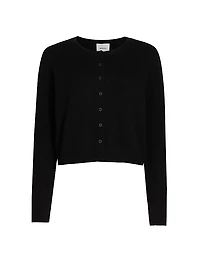 Clara Cashmere & Wool Crewneck Cardigan