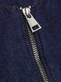 Zeta Denim Cinched Top