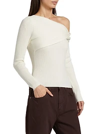 Lilou Asymmetric Wool Sweater