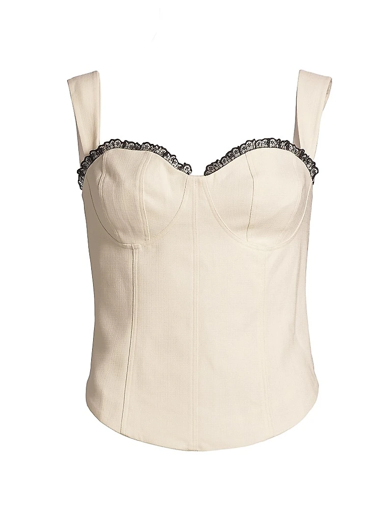 Alisa Seamed Bustier Top