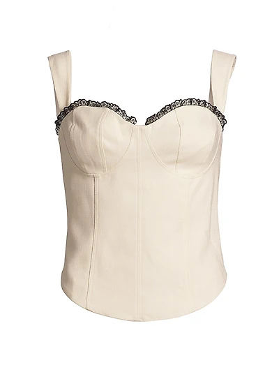 Alisa Seamed Bustier Top