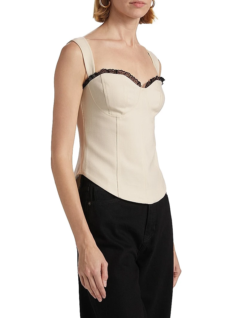 Alisa Seamed Bustier Top