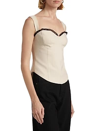 Alisa Seamed Bustier Top