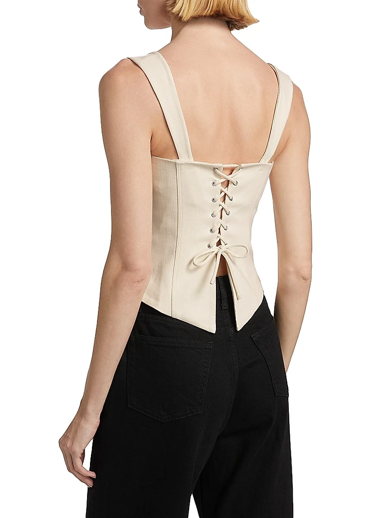 Alisa Seamed Bustier Top