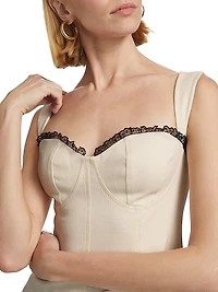 Alisa Seamed Bustier Top