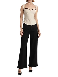 Alisa Seamed Bustier Top