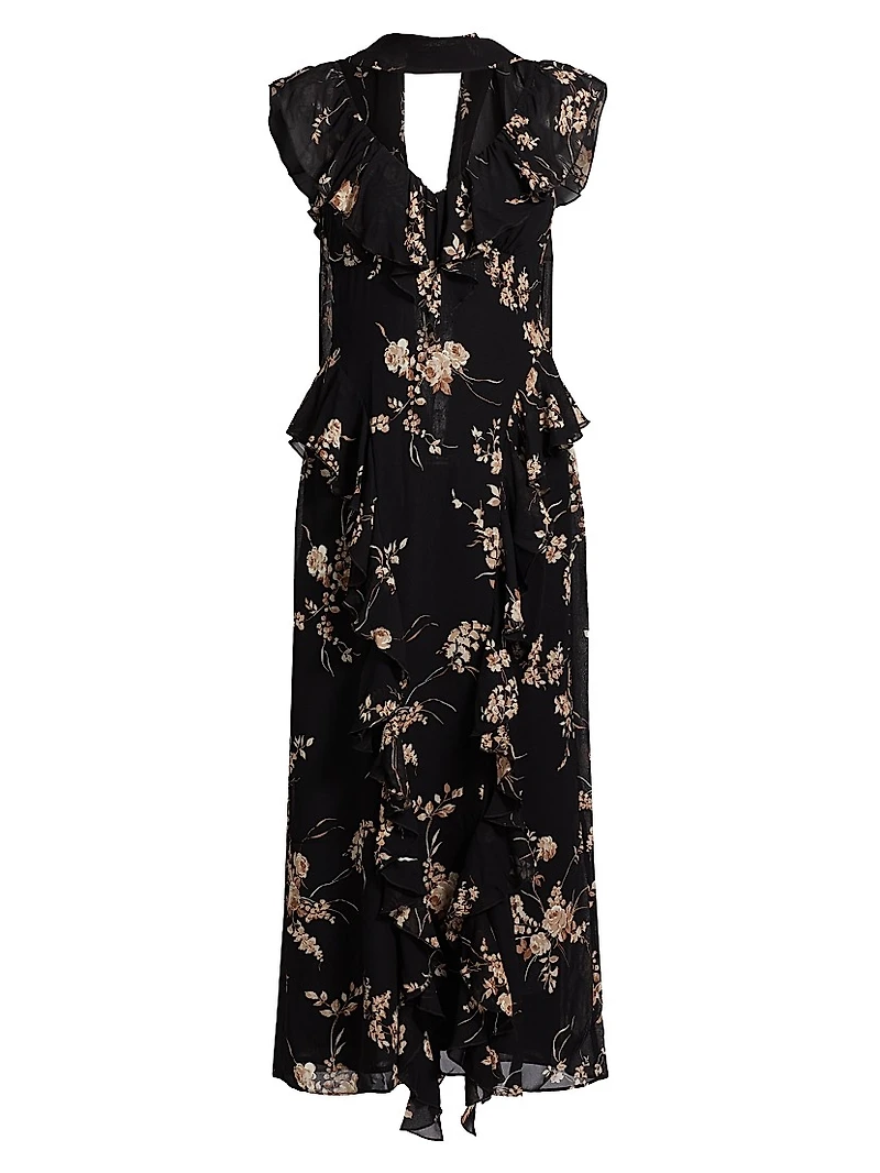 Silvana Floral Georgette Dress