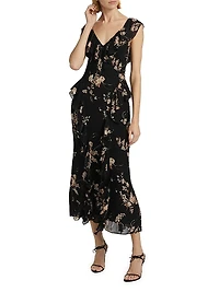 Silvana Floral Georgette Dress