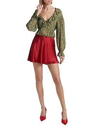 Wyn Floral Ruffled Top