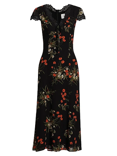 Tiffie Floral Midi-Dress
