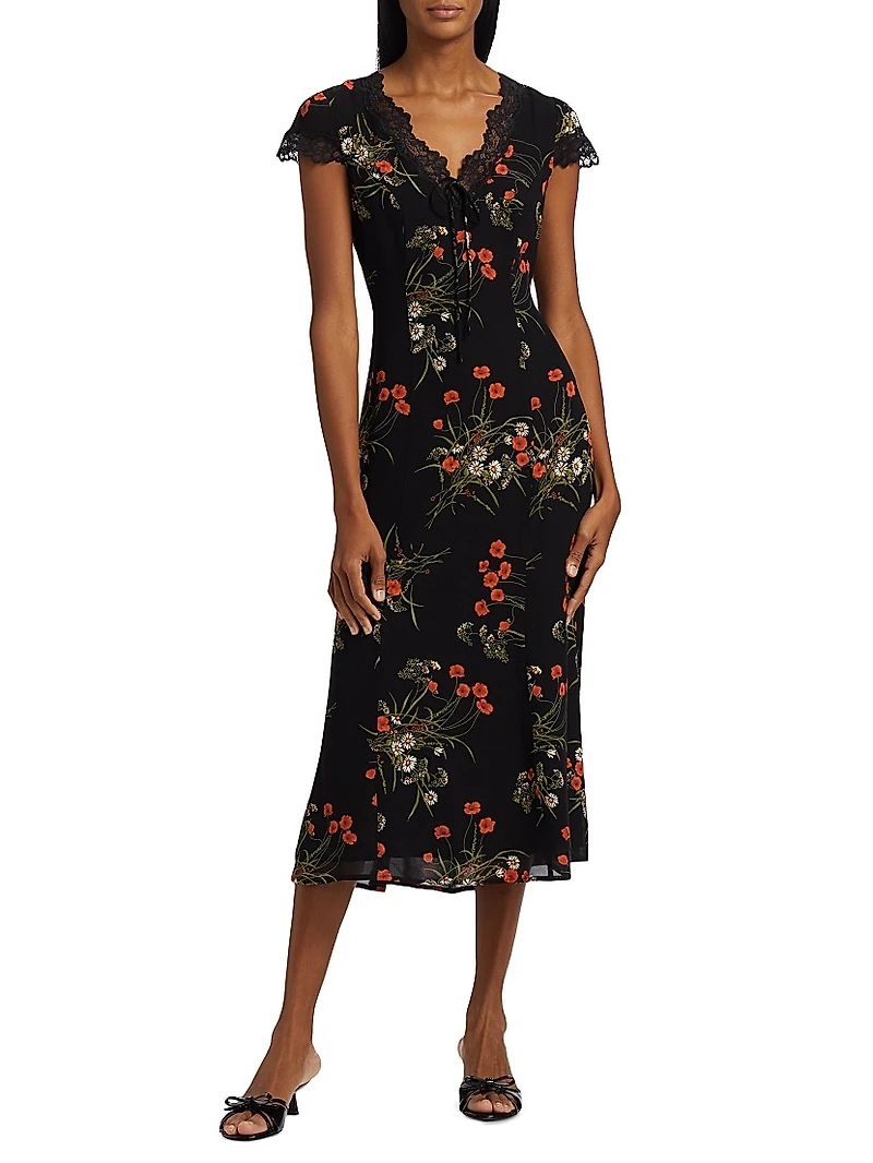 Tiffie Floral Midi-Dress
