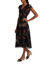 Tiffie Floral Midi-Dress