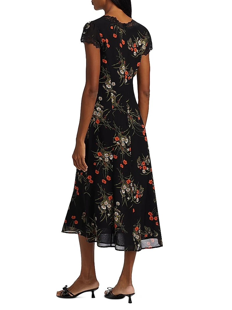 Tiffie Floral Midi-Dress